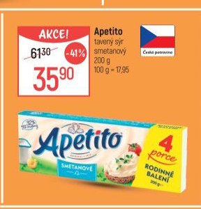 Apetito tavený sýr smetanový