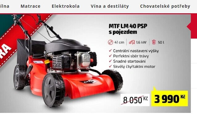 MTF LM 40 PSP s pojezdem - Mountfield akcniletaky.com