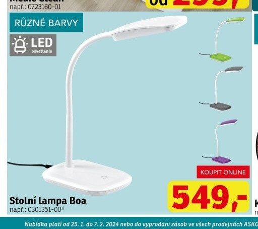 Stolní Lampa Boa - ASKO akcniletaky.com