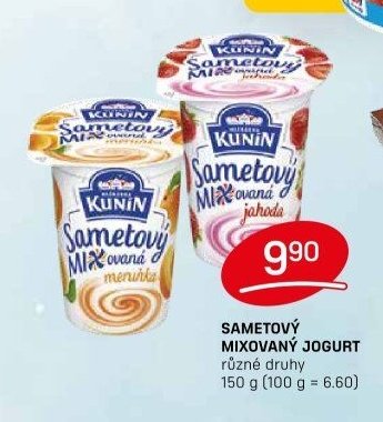 SAMETOVÝ MIXOVANÝ JOGURT