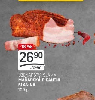 UZENÁŘSTVÍ SLÁMA MAĎARSKÁ PIKANTNÍ SLANINA
