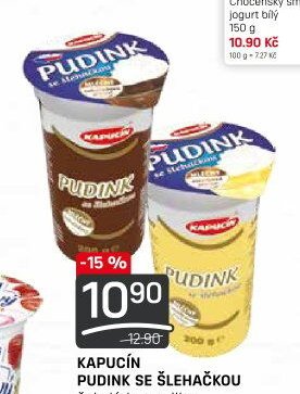 KAPUCÍN PUDINK SE ŠLEHAČKOU