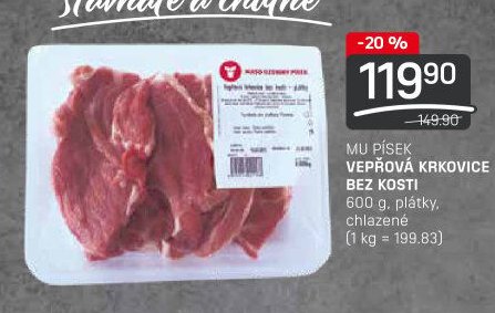 MU PÍSEK VEPŘOVÁ KRKOVICE BEZ KOSTI