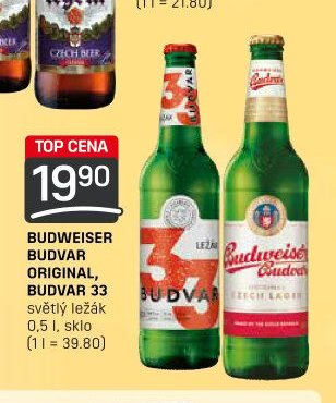 Budweiser Budvar Original, Budvar 33 světlý ležák