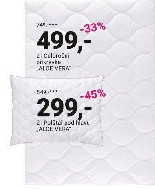 POLŠTÁŘ POD HLAVU „ALOE VERA“