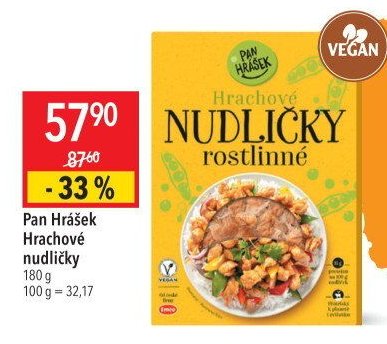 Pan Hrášek Hrachové nudličky