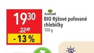 Alnatura BIO Rýžové pufované chlebíčky