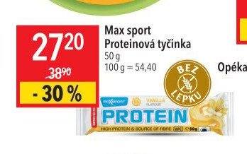Max sport Proteinová tyčinka 50 g