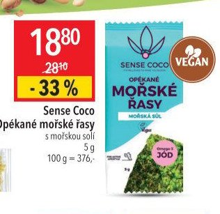 Sense Coco Opékané mořské řasy 5 g