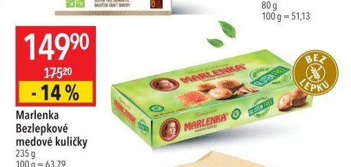 Marlenka Bezlepkové medové kuličky