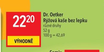 Dr. Oetker Rýžová kaše bez lepku