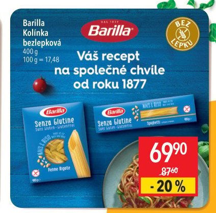 Barilla Kolínka bezlepková