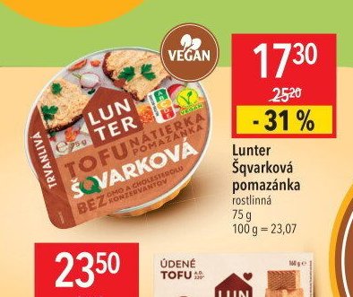 Lunter Tofu švarková pomazánka