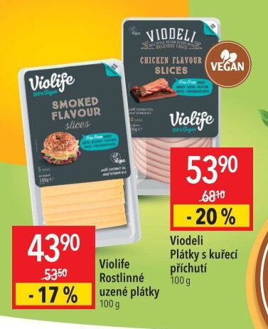 Violife Rostlinné uzené plátky 100 g