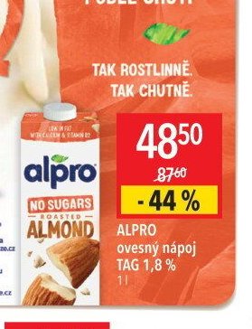 ALPRO ovesný nápoj TAG 1,8 % 1 l