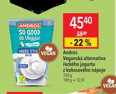 Andros Veganská alternativa řeckého jogurtu