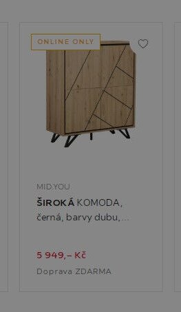 MID.YOU ŠIROKÁ KOMODA, černá, barvy dubu - XXXLutz akcniletaky.com