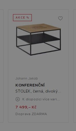 Johann Jakob KONFERENČNÍ STOLEK, černá, divoký dub - XXXLutz akcniletaky.com
