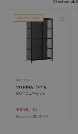 MID.YOU VITRÍNA, černá, 90/160/40 cm - XXXLutz akcniletaky.com