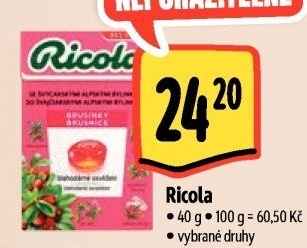 Bylinné bonbony Ricola