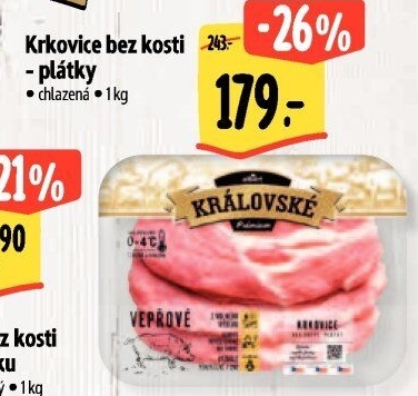 Královská vepřová krkovice bez kosti Premium Albert
