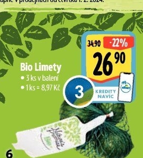 Limety bio Nature'