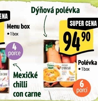 Menu box Polévka dýňová Albert