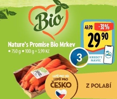 Mrkev bio Nature'