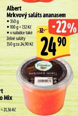 Mrkvový salát s ananasem Albert