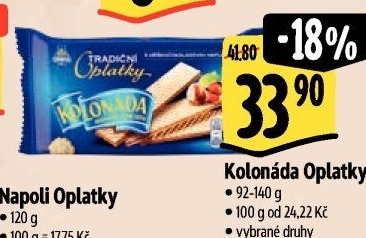 Oplatky Kolonáda Opavia