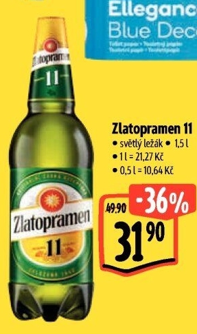 Pivo světlý ležák 11° Zlatopramen