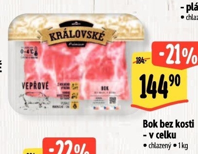 Vepřový bok bez kosti Královský Albert