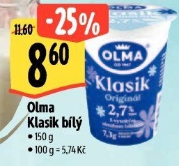 Bílý jogurt Klasik Olma