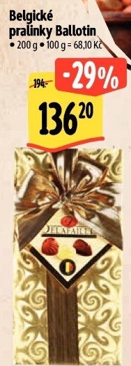 Bonboniéra Pralinky belgické Delafaille