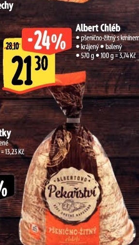 Chléb pšenično-žitný kmínový Albert