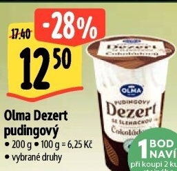 Dezert pudink se šlehačkou Olma