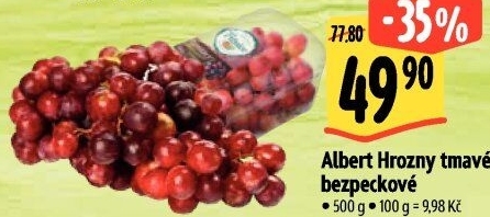 Hrozny tmavé bezsemenné Albert