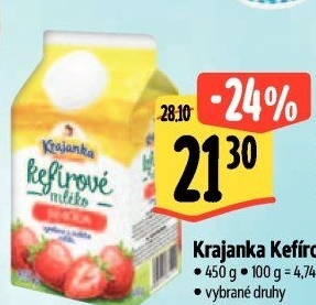 Kefírové mléko ochucené Krajanka