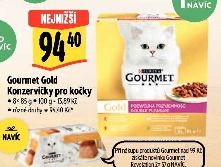 Konzerva pro kočky Gold Gourmet Purina