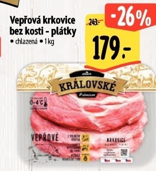 Královská vepřová krkovice bez kosti Premium Albert