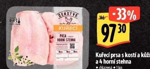 Kuřecí prsa s kostí a 4 stehna Albert