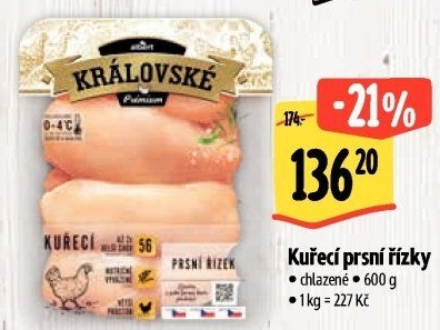 Kuřecí prsní řízky královské Premium Albert