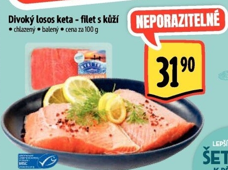 Losos divoký Keta filety Albert