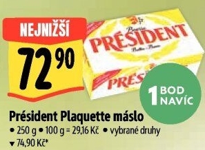 Máslo jemné Président