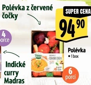 Menu box Polévka z červené čočky Albert