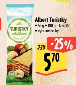 Oplatky Turistky Albert