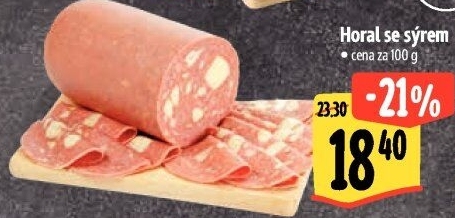 Salám Horal se sýrem