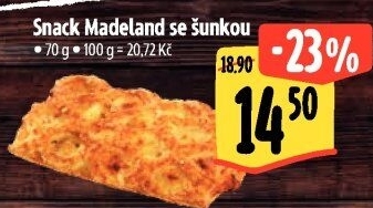 Snack Madeland se šunkou La Lorraine