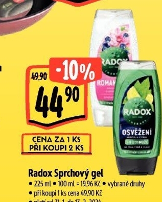 Sprchový gel Radox