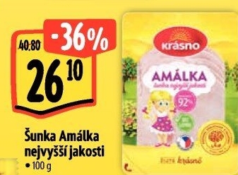 Šunka Amálka nejvyšší jakosti Krásno